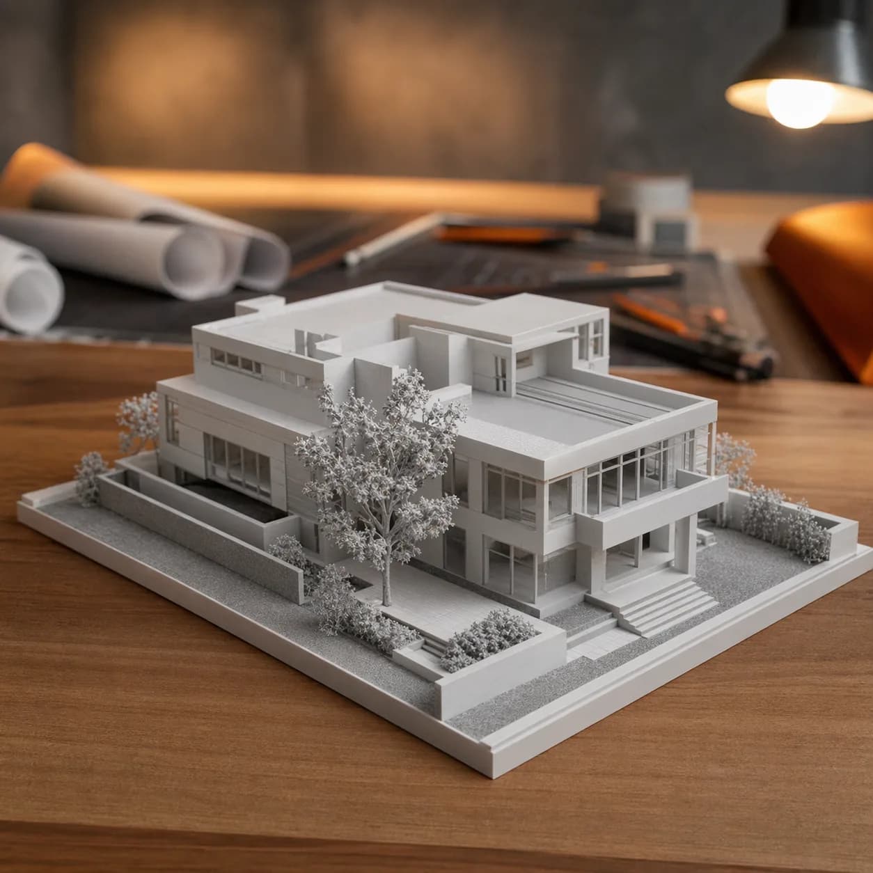 Maqueta arquitectonica impresa en 3D.
